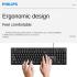 Philips K234 USB Wired Keyboard for PC Laptop Desktop Computers | 104 Keys with Numeric Keypad- Black